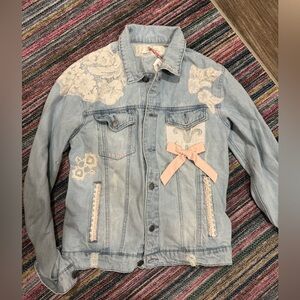 NWT Love Shack Fancy Bespoke Denim Jacket